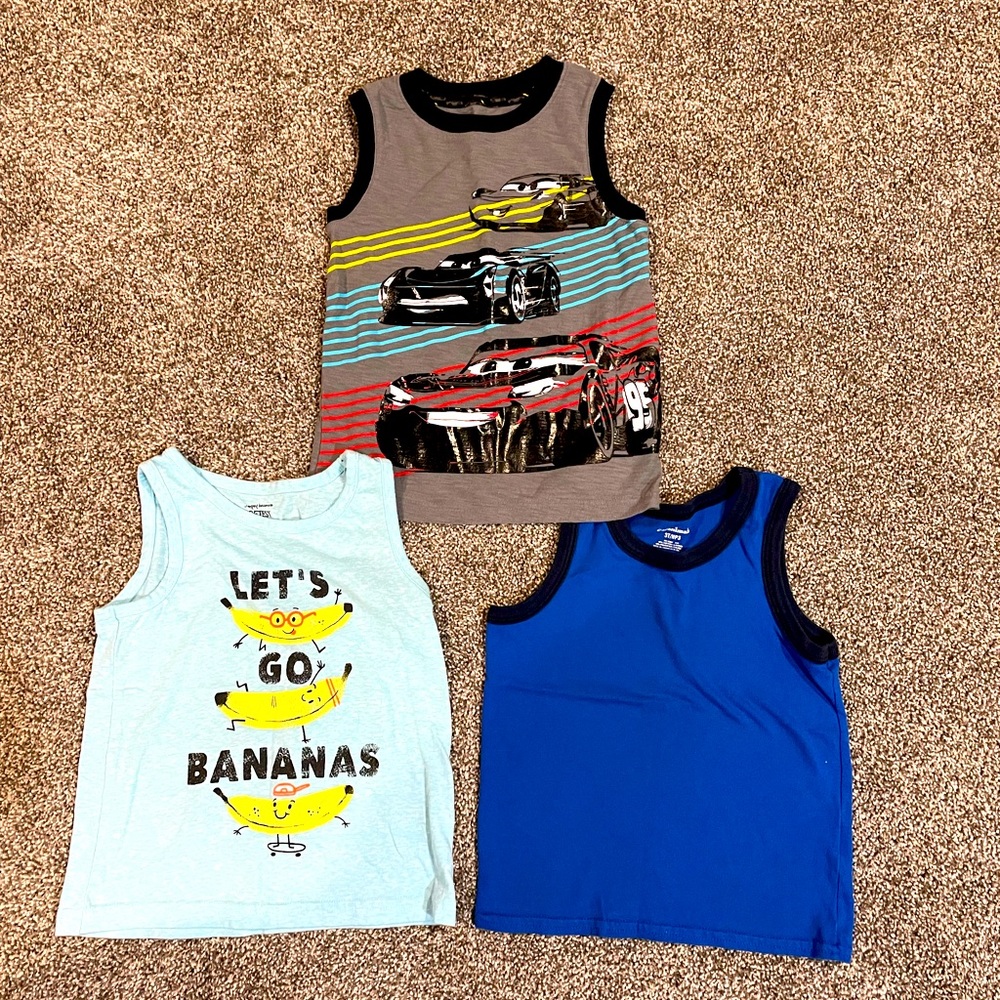 3 boys 3T tank sleeveless muscle shirts jumping beans and granimals brands